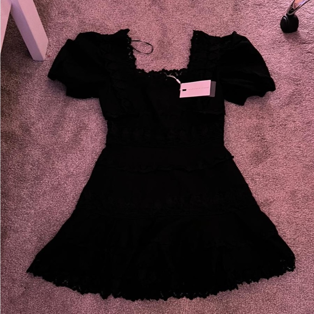 Endless Rose Elegant Black Lace Dress